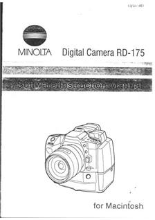 Minolta RD 175 manual. Camera Instructions.